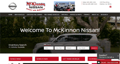 Desktop Screenshot of mckinnonnissan.com